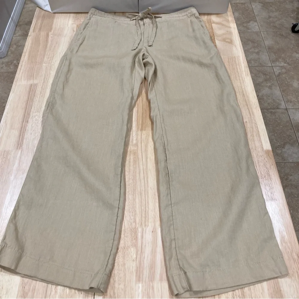 Banana Republic Women’s Khaki Linen Pants Size 6
